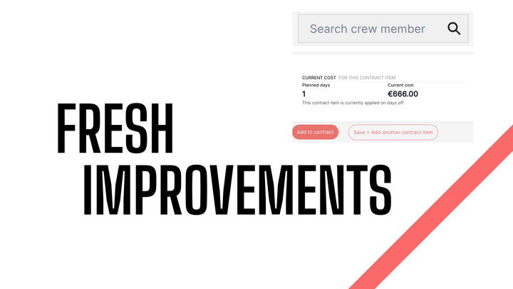 An image depicting the title of this article: Fresh Improvements